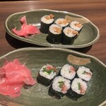 日本酒と生牡蠣 赤坂ソネマリ - 〆に細巻き、納豆と梅しそ