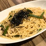 北海道イタリアン ミアアンジェラ - 月替わり：若鶏といんげんの和風パスタ