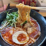 うどん 中華そば みしま屋 - トマトとチーズの中華そば。