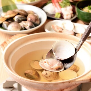 ``Natural Clam Course'' that ignores profitability and the popular ``Clam Hot Pot Course''