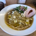 めん処 きよ洲 - サバとオリーブの芳醇ぶたらぁめん850円税込いわぎんアプリクーポンで大盛り無料！
