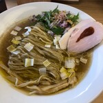 めん処 きよ洲 - オリーブオイルのフレッシュな香りがいい！紫玉ねぎが甘い！