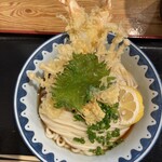 き田たけうどん - 海老天ぶっかけうどん