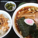 あづまや - 料理写真:ラーメンセット（ミニあさり丼付き）