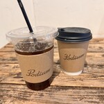 ポディウムカフェ - アイスコーヒー、抹茶ラテ