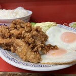 大勝軒 - からあげ定食　800円
      ご飯大盛　　　50円