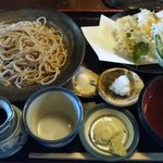 蕎麦喰い処 利めい庵 - 利めい庵 「鱚（きす）天せいろ」