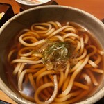 旬鮮酒場 天狗 - 麵セットは温かいうどんを選びました