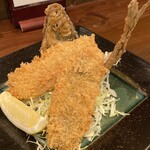 ちょうし駅前酒場　きょんまる - 料理写真:サクサクアジフライ！