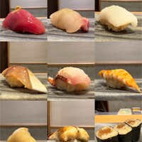 京橋 寿司 ひさ田 - 楓コースで頂いたにぎり