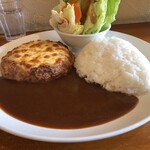 ハンバーグ家 - チーズデミ300gプレート　¥1,600(税込)