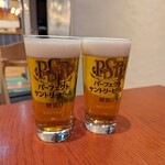 北海道イタリアン食堂 ビビデバルデムーン - １杯目はビール(2023年12月)