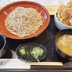 蕎麦 雪屋 - 「蕎麦と鶏天丼セット」1,350円