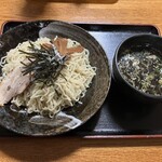 ラーメン まさご - 日高昆布つけ麺(大盛)