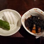 Teuchi Soba To Kamoryouri Issui - お漬物＆ひじき煮
