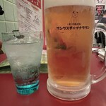 (楽)中華酒場 サンクスチャイナタウン - 特大生と通常サイズのジントニック！