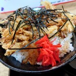 ひぐち商店 - かき揚げ丼 ご飯大盛