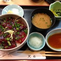 てんぷら天松 日本橋店 - まぐろ丼セット（ランチ）1260円