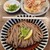 カマ喜ri - 料理写真:ぶっかけそば(小・冷)と、イカと紅しょうがと玉葱のかきあげ