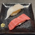 Sousaku Sushi Sharibaru - えんがわ　中とろ