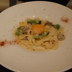 Restaurant Cafe CARO - 群馬県産氷室豚のレモンクリームカルボナーラ