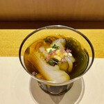 鮓 きずな - 長崎 ケンサキイカ、青森わかめそうめん