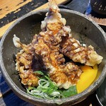 山元麺蔵 - ちょっと小さな鶏ささみ天丼