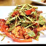 釜山 - セリとタコのピリ辛え