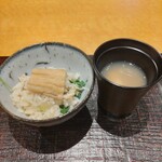 料理屋 しま - 穴子ごはんとしじみ味噌汁