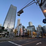 伊太利亜亭 - 朝6時の飯倉交差点から