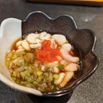 すし居酒屋 樽 - たら白子ぽん酢650円