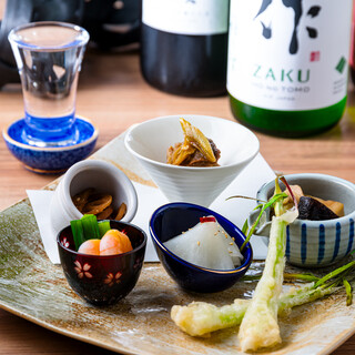 We have a variety of obanzai dishes available.