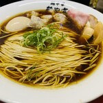 Menya Hiro - 特製鶏中華・大盛り・海老ワンタン