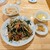 ぎょうざの満洲 - 料理写真:レバニラ炒めセット(950円)　餃子は後から来ました