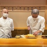 鮨 あらい - 臼井君と田島（マリン）君 2022年8月