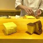 鮨 あらい - 玉子焼き＆だし巻きの２種類 2022年8月