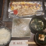 Pompo Ko Tei - とんぺい焼き定食 900円（ご飯おかわり無料）