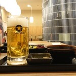 Morihei - ビールセット ¥1300＊湯葉刺＊漬物盛合
