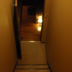 たてしな薫風 - 貸切露天風呂へは、この階段で降りていきます。