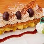 カフェ・ド・リオン パレット - 【2023】季節のミルフィーユ・マロン