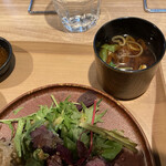 炭火焼肉 肉の匠 ひうち - 味噌汁