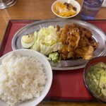 Raisutoramentachikawayaisesakiten - 豚バラ焼肉定食（肉大盛）1250円！