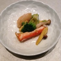雪園 京橋店 - タラバガニとホタテの炒め