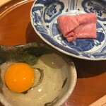 銀座 しのはら - 卵と飛騨飛び牛のリブロース