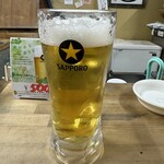 新改商店 - 生ビール（東北ホップ）500円
