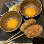 炭火焼鳥と博多名物野菜巻串 焼きんしゃい - 