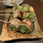 炭火焼鳥と博多名物野菜巻串 焼きんしゃい - 