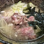 七輪さく - 大盛りテールラーメン1000円ご飯付き！