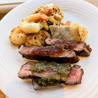 スカイグリルブッフェ武藏 - 牛肉のグリル、ラムグリル、エビのアヒージョ、ムサカとかとか！