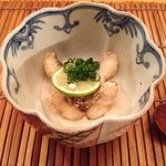 鶴に橘 - 鯛と胡麻豆腐すり流し